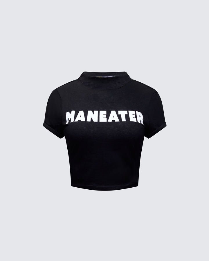 Women's black cotton top – FINESSE