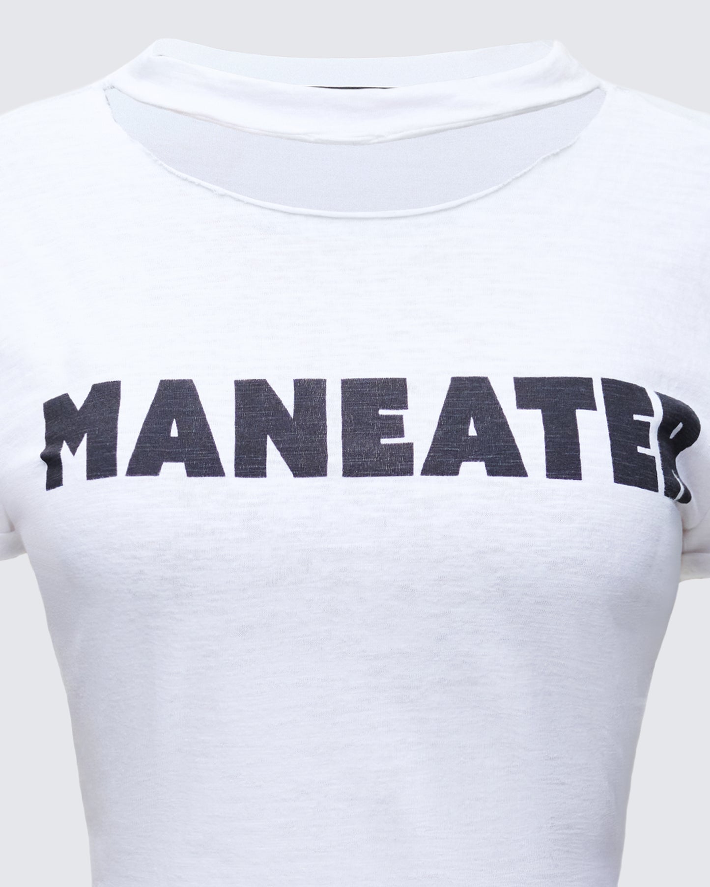 Women's white cotton top alternate angle – FINESSE