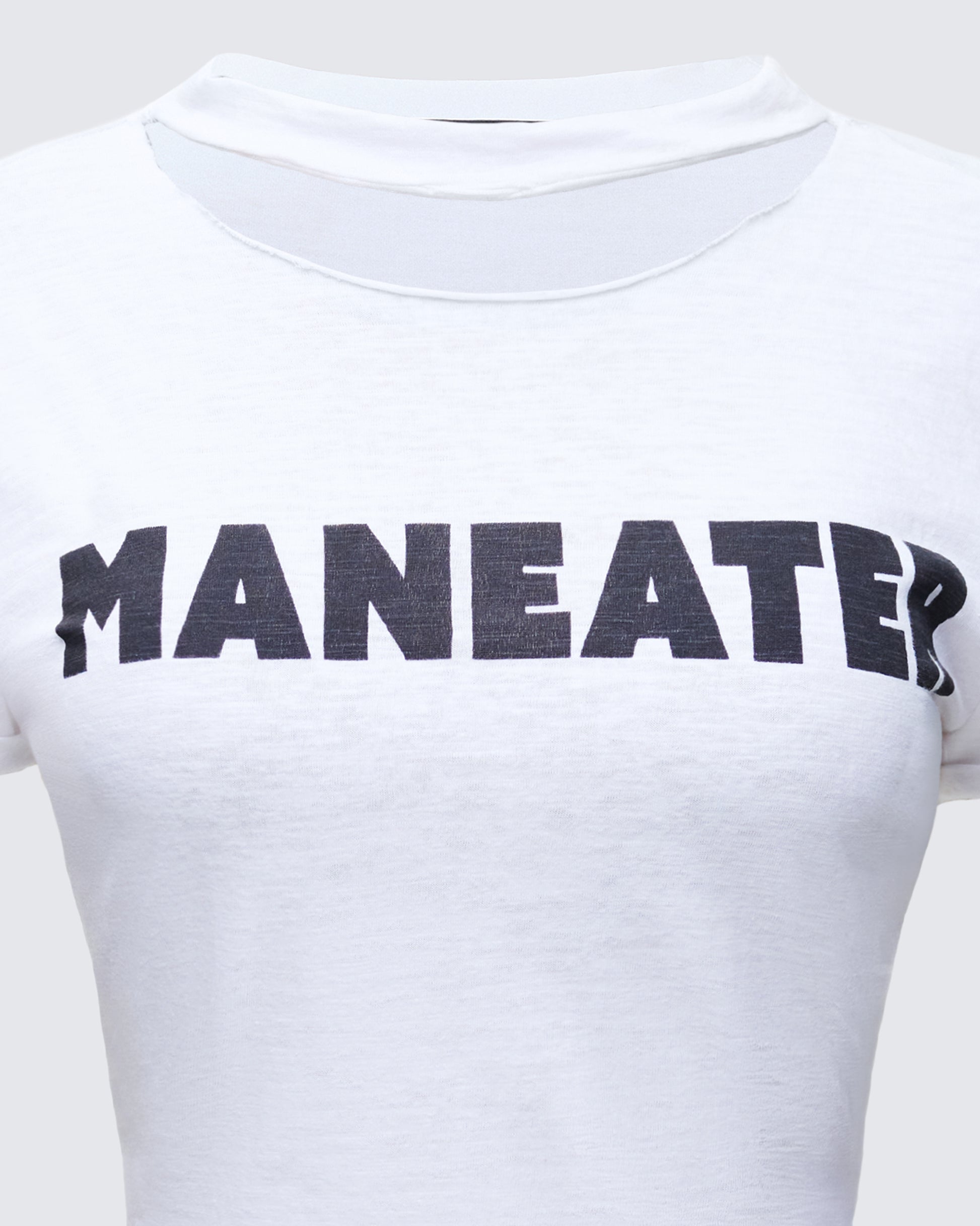 Women's white cotton top alternate angle – FINESSE
