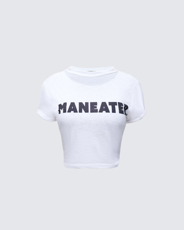 Women's white cotton top – FINESSE