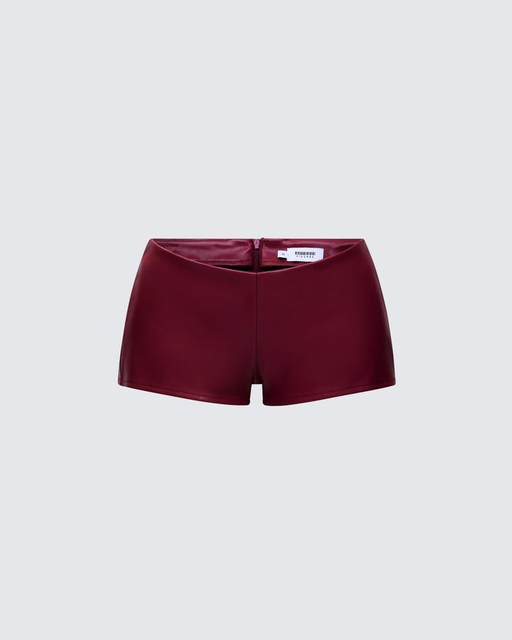 Women's red matching set alternate angle – FINESSE