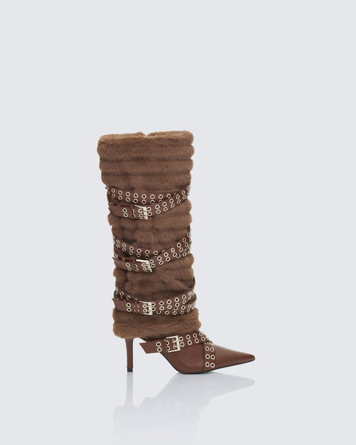 Women's brown boots – FINESSE