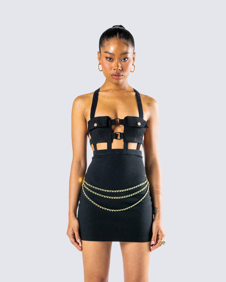 Women's black accessories close-up detail – FINESSE