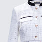 Women's ivory jacket alternate angle – FINESSE