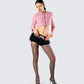 Women's pink jacket alternate angle – FINESSE