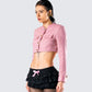 Women's pink jacket alternate angle – FINESSE