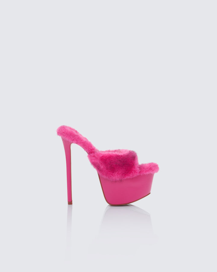 Women's pink platform heels – FINESSE