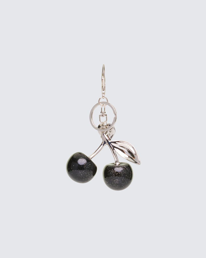 Roxy Black Gloss Cherry Bag Charm