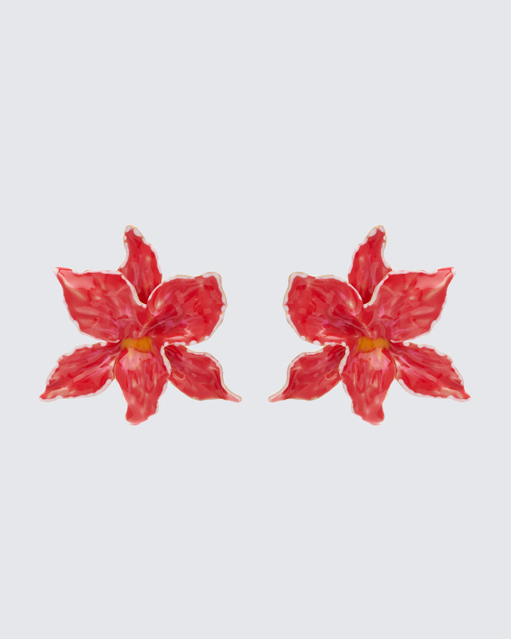 Red earrings – FINESSE