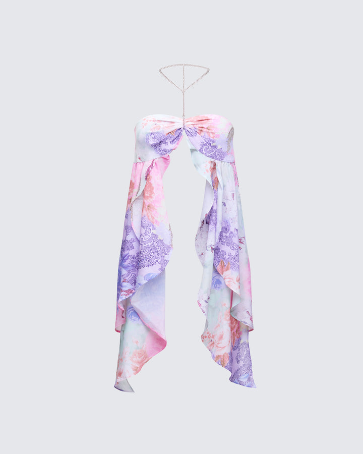 Women's printed top – FINESSE
