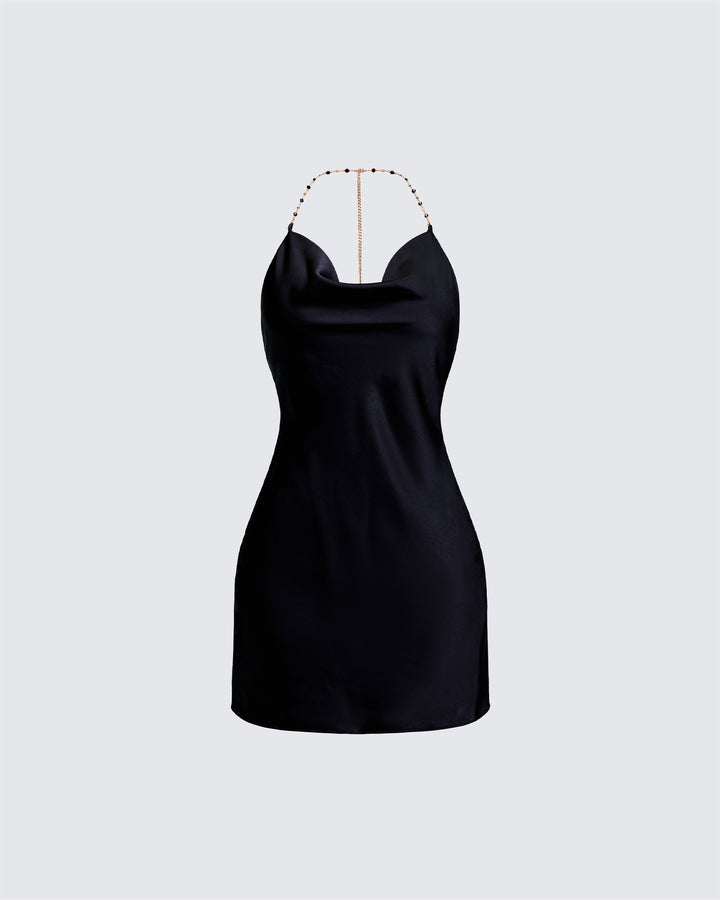 Women's black mini dress – FINESSE