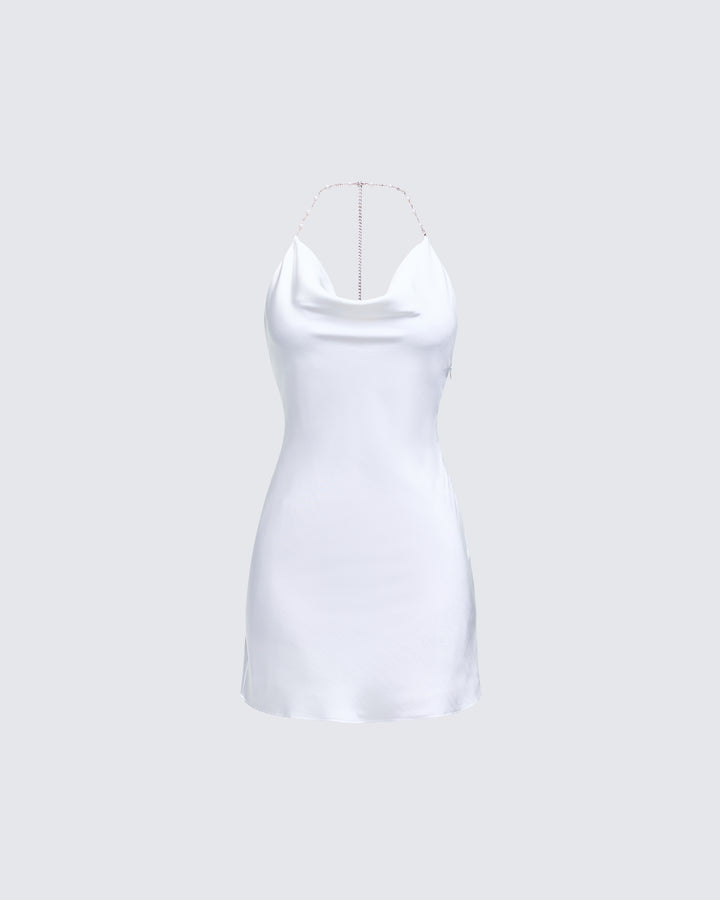 Women's ivory mini dress – FINESSE