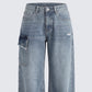 Stems Blue Cargo Boyfriend Low Waist Jean