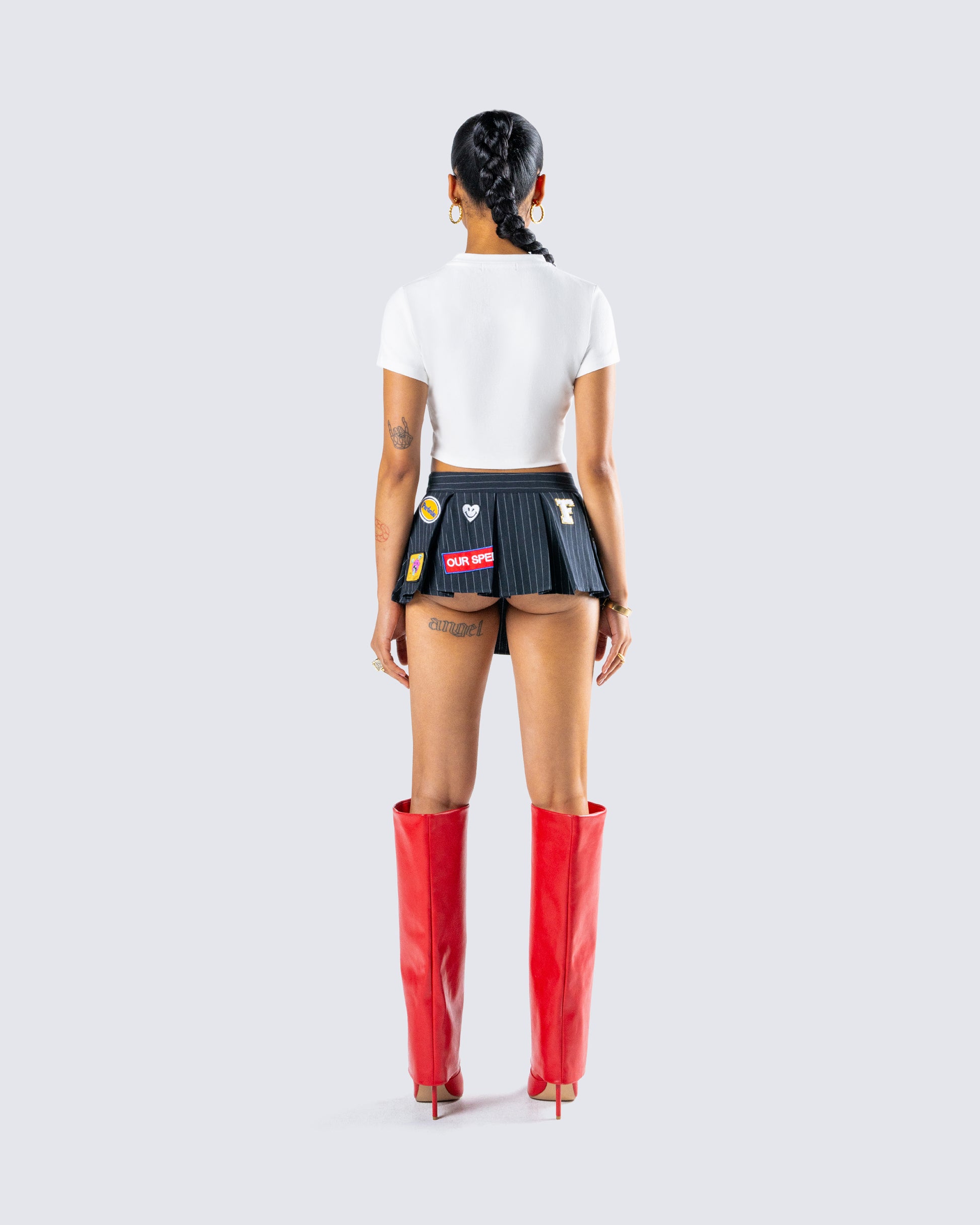 Women's cotton matching set alternate angle – FINESSE