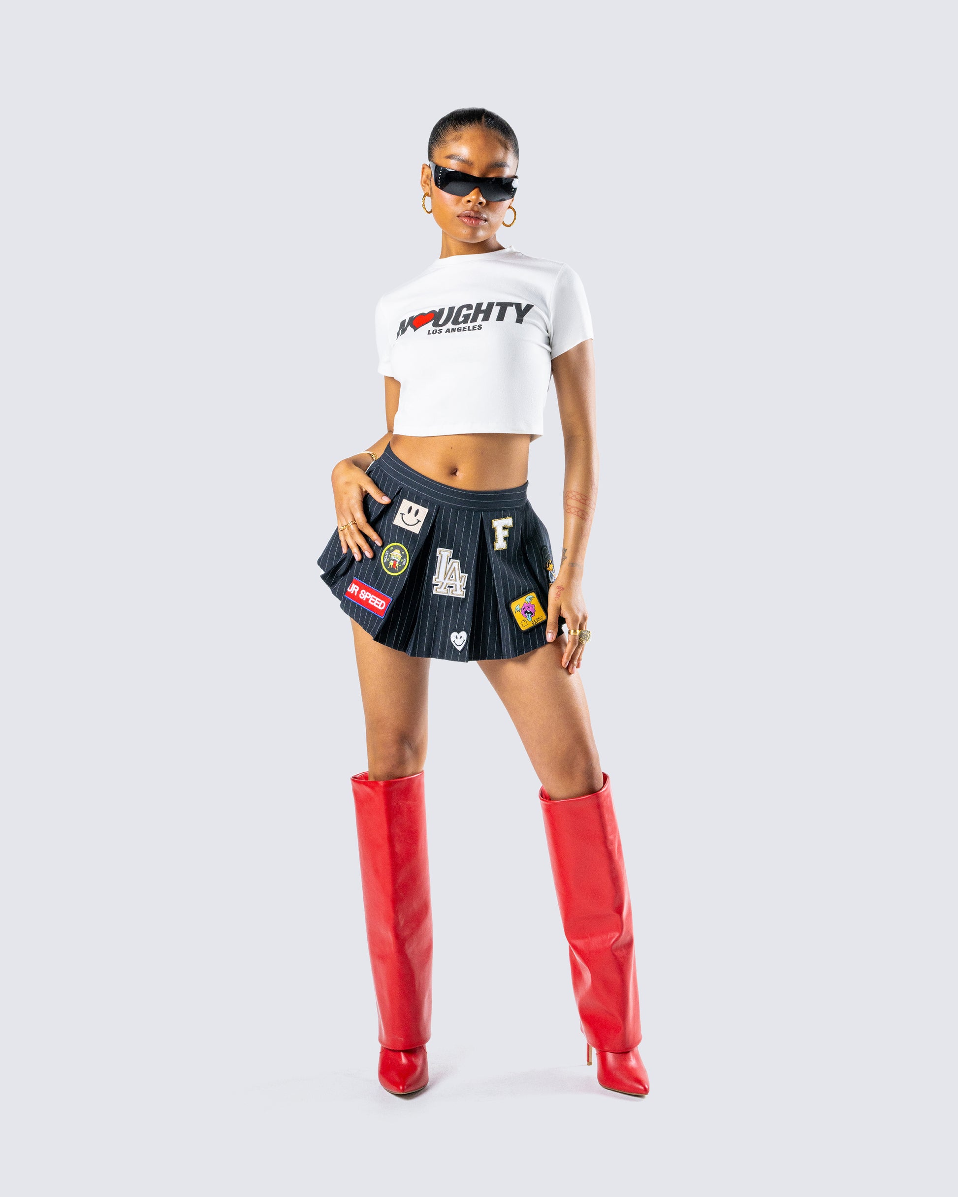 Women's cotton matching set alternate angle – FINESSE