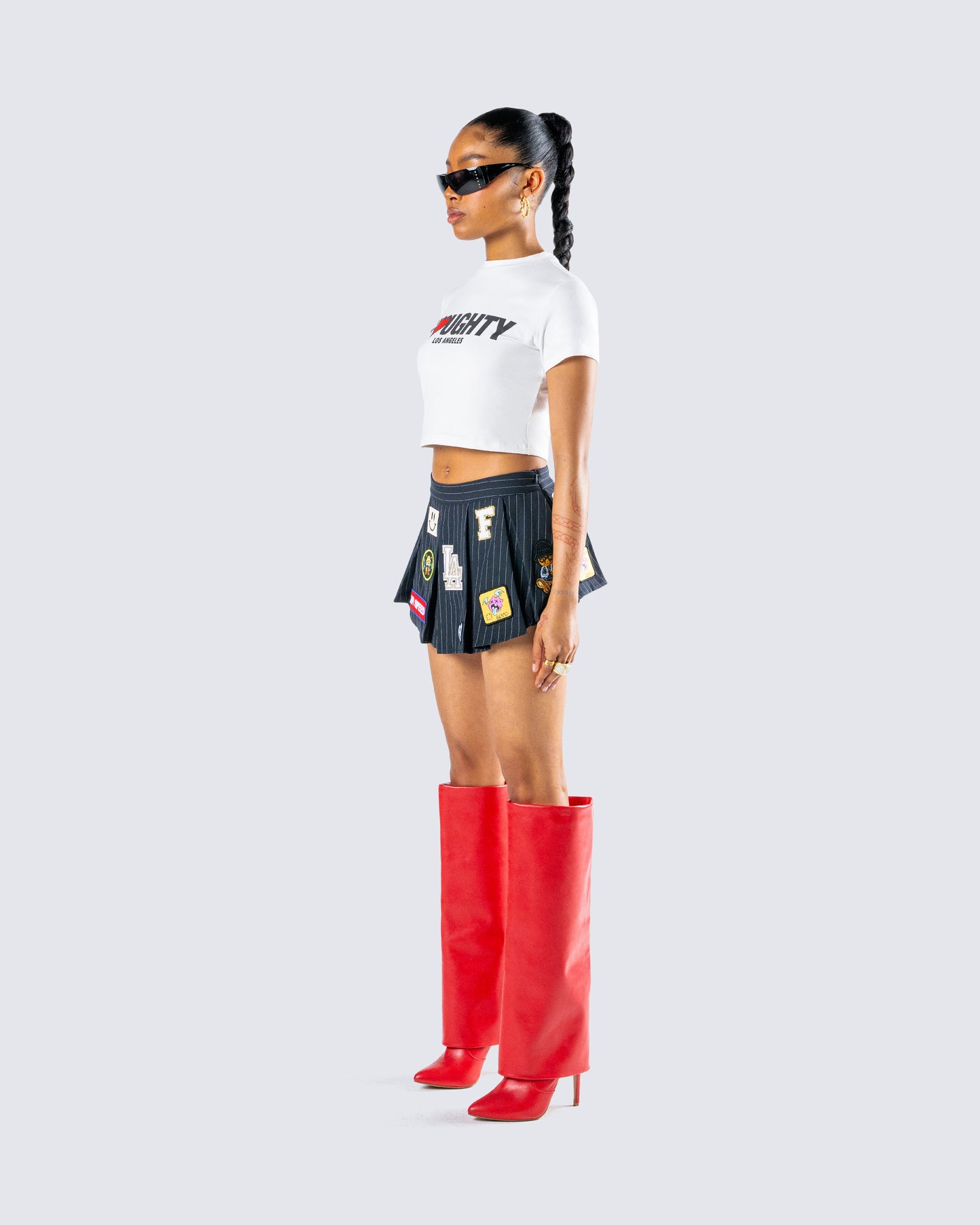 Women's cotton matching set alternate angle – FINESSE