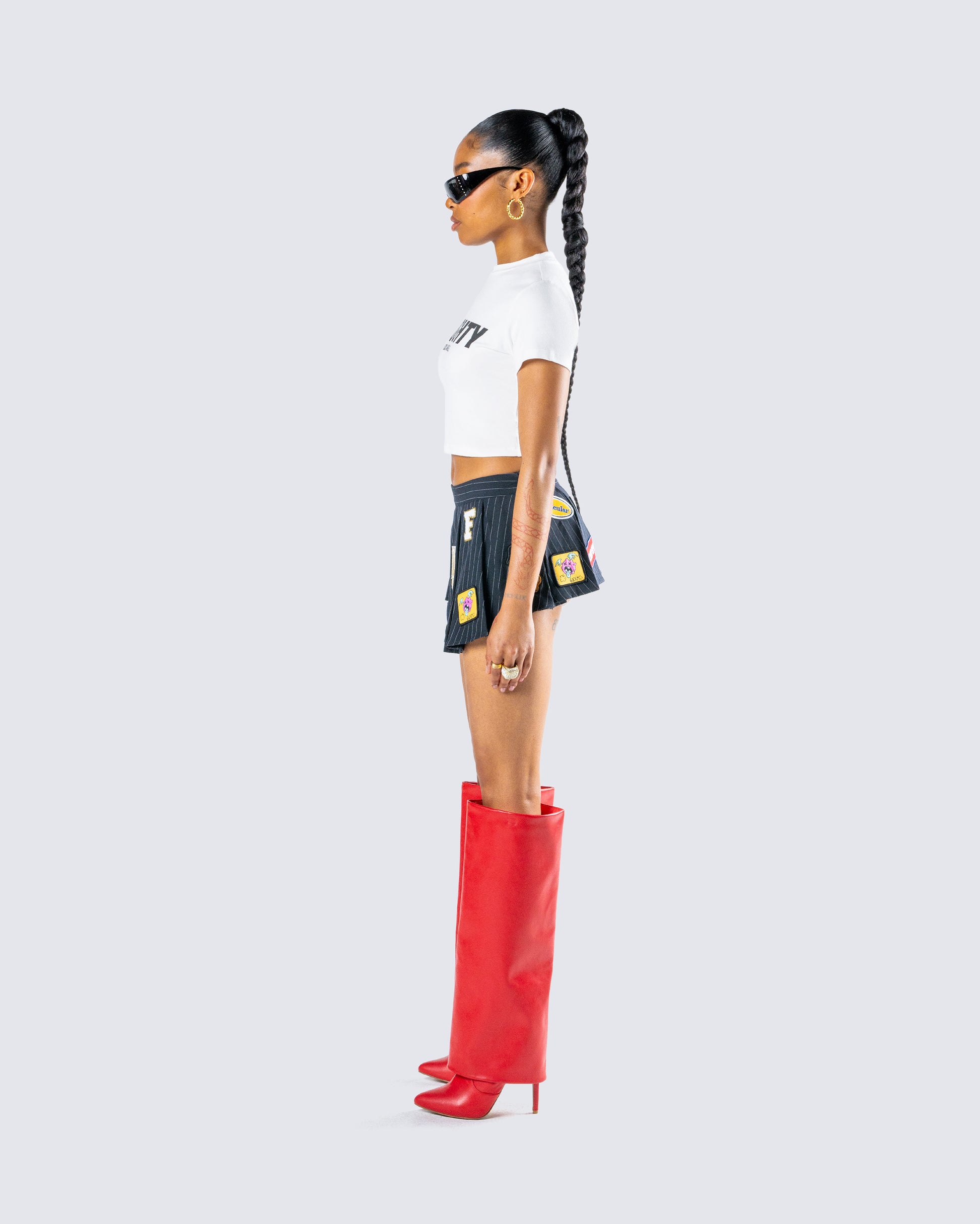 Women's cotton matching set alternate angle – FINESSE