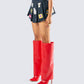 Women's mini skirt styled on model – FINESSE