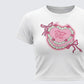 Terry White Graphic Baby Tee