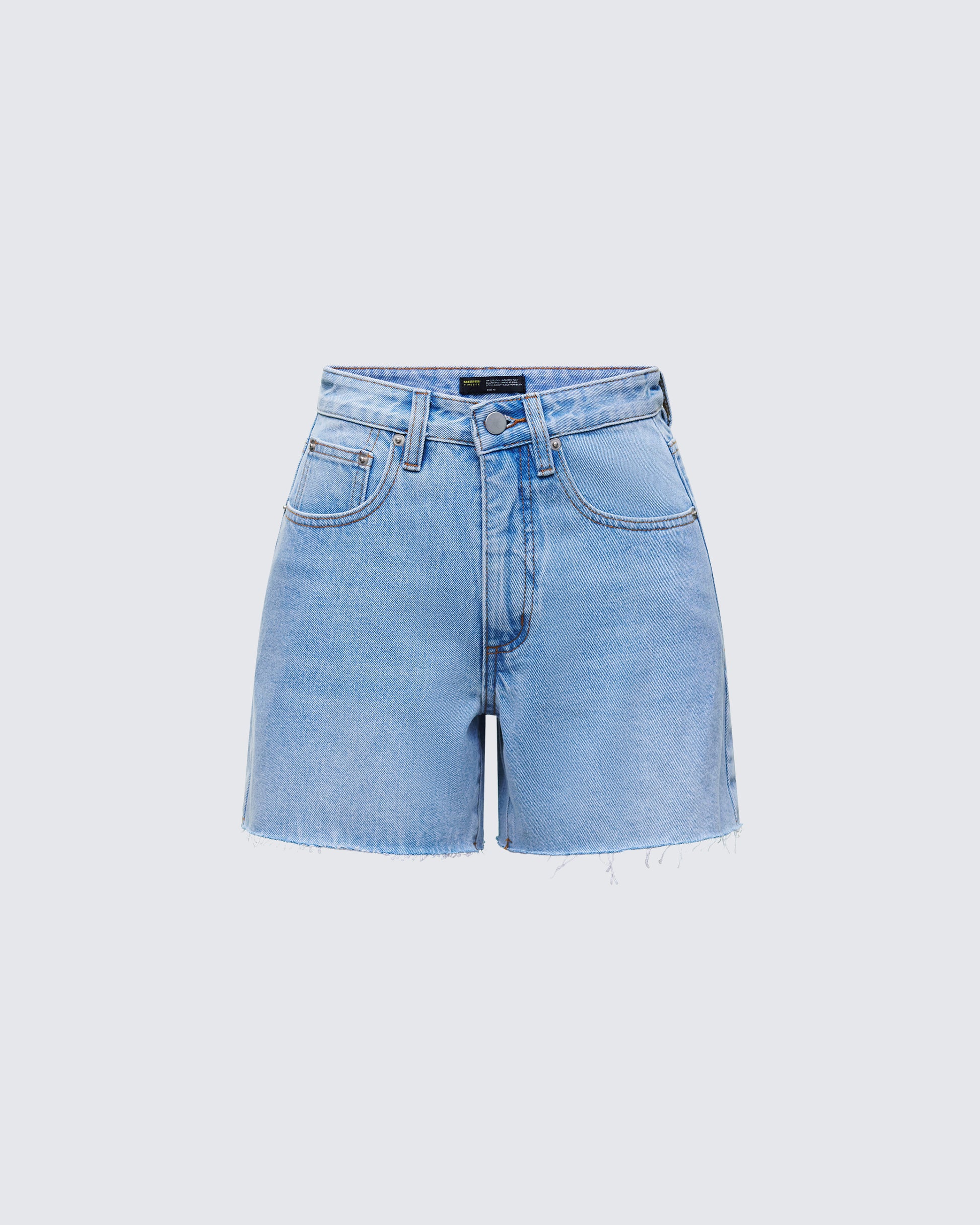 Women's blue cotton shorts – FINESSE