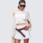 Women's ivory tops styled on model – FINESSE