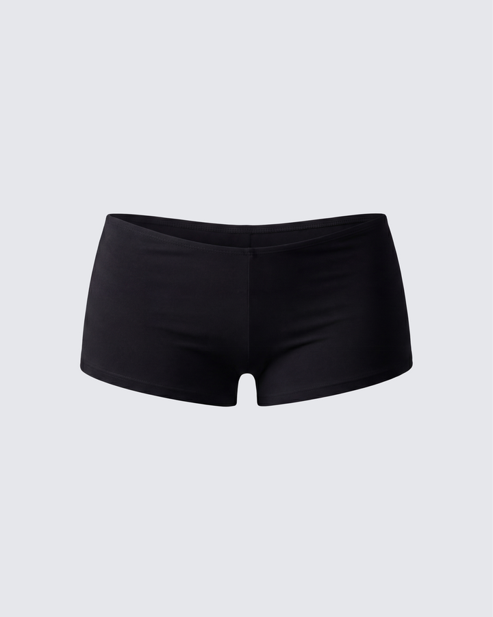 Women's black cotton shorts – FINESSE