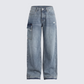Stems Blue Cargo Boyfriend Low Waist Jean